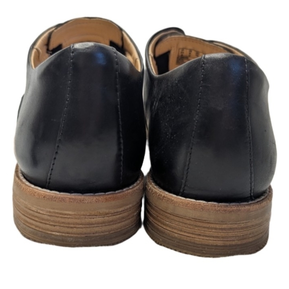 Clarks Artisan Edenvale Opal Leather Black Slip On Loafers Oxford Women’s Sz 8 - Picture 4 of 9